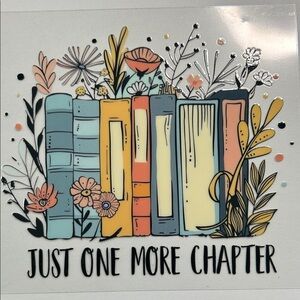 One More Chapter Cup Decal D18